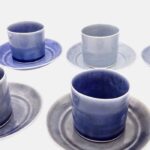 FA- Taza café con plato azules