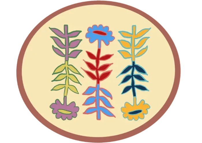 Cotash individuales ovalados flores - Imagen 4