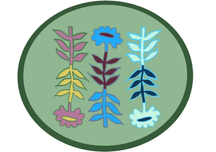 Cotash individuales ovalados flores - Imagen 6