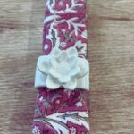 Servilleteros porcelana flores - Imagen 2