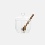 Acacia- azucarero/quesera con cuchara madera