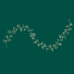 Guirnalda hojitas doradas 90cm