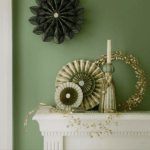 Guirnalda hojitas doradas 90cm - Image 2