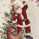 Papá Noel fuente redonda - Imagen 2