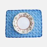 Individual reversible rayas y flores - Imagen 8