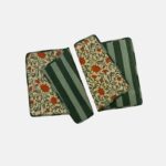 Individual reversible rayas y flores - Imagen 7