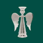 Candelabro ángel plateado - Imagen 2