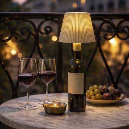 Pantalla led tapón botella vino